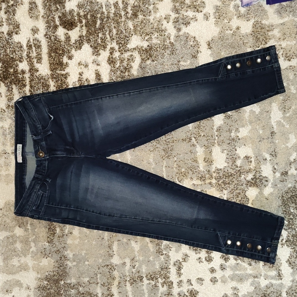 Guess Jeans Denim Moto Crops, size 28